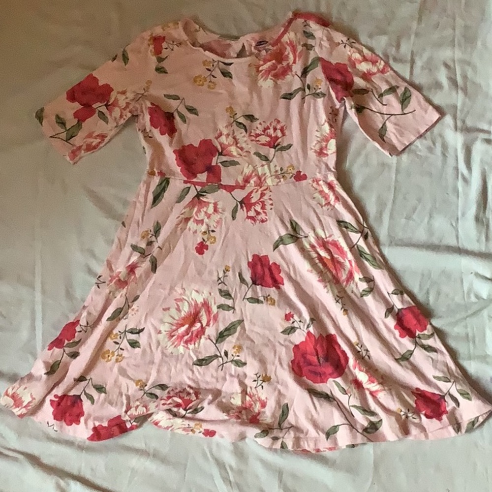 Old Navy pink flower dress